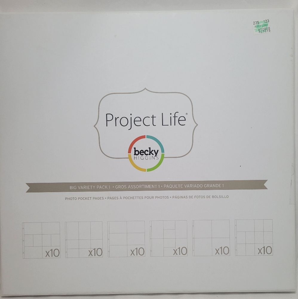 Becky Higgins Scrapbooking Photopocket Variet Pack